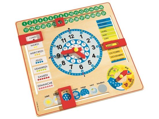 Image sur 37331020 CALENDRIER HORLOGE MULTICOLOR