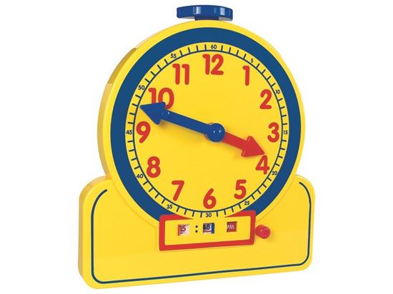 Image sur 22989020 HORLOGE NUMÉRIQUE ET ANALOGIQUE Grand modèle MULTICOLOR