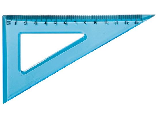 Image sur 46419002 RÈGLE ULTRARÉSISTANTE ÉQUERRE 60° BLEU      