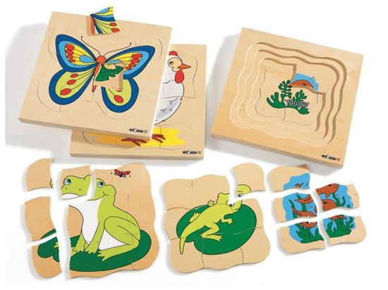 Image sur 24515020 PUZZLE CYCLES DE VIE  MAXI LOT MULTICOLOR