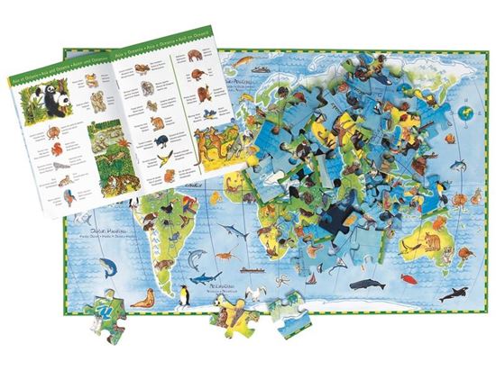 Image sur 22512020 PUZZLE DU MONDE Les animaux MULTICOLOR