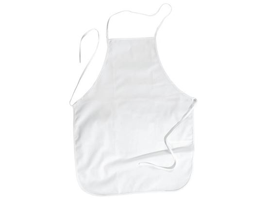 Image sur 27397001 TABLIER DE CUISINE À DÉCORER Taille adulte BLANC