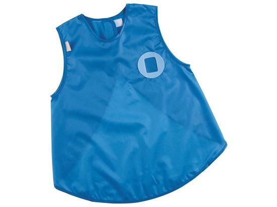Image sur 39420002 TABLIER ENFANT avec boucle d'accroche stature 80/97 cm - 18 à 36 mois BLEU      