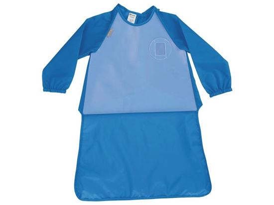 Image sur 40882002 BLOUSE LONGUE HAUTE PROTECTION avec boucle d'accroche Stature 81/97 cm BLEU      