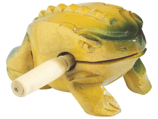 Image sur 1377020 GRENOUILLE GUIRO 9 cm MULTICOLOR