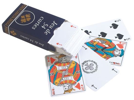 Image sur 24744020 JEU DE CARTES TRADITIONNEL Jeu de 54 cartes MULTICOLOR