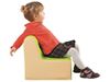 Image sur 1794007 POUF ROND Hauteur 17 cm ORANGE    