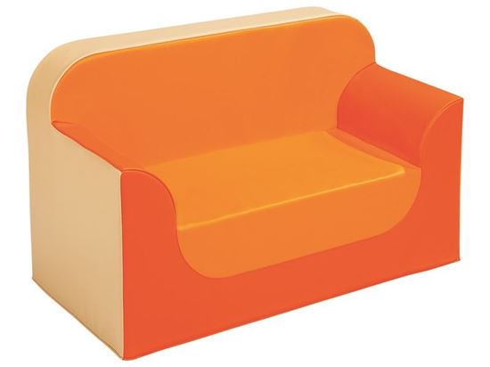 Image sur 20022147 BANQUETTE Club Hauteur 25 cm BEIGE / OR