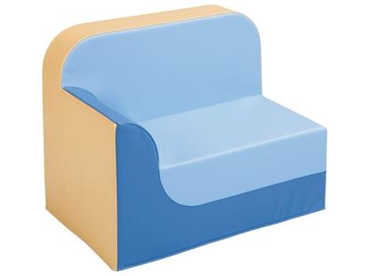 Image de 20025147 FAUTEUIL Club Accoudoir droit  Hauteur 25 cm BEIGE / OR