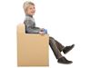 Image sur 20242146 FAUTEUIL Club Hauteur 32 cm BEIGE / BL