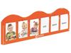 Image sur 24131007 PORTE-CARTES MURAL Vaguelette Longueur 60 cm ORANGE    