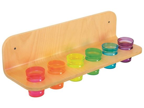 Image sur 29620020 MAXI LOT Porte-gobelets + 6 gobelets MULTICOLOR
