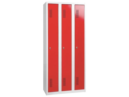 Image sur 30383007 VESTIAIRE/PENDERIE MÉTALLIQUE 3 portes ORANGE    