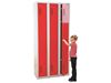 Image sur 30383007 VESTIAIRE/PENDERIE MÉTALLIQUE 3 portes ORANGE    