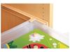 Image sur 33322037 BAC DE RANGEMENT en plastique translucide 1 unité, hauteur 9,5 cm VERT CLAIR