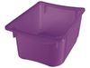 Image sur 33327034 BAC DE RANGEMENT en plastique translucide, avec rails 2 unités, hauteur 20 cm VIOLET