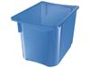 Image sur 33328008 BAC DE RANGEMENT en plastique translucide, avec rails 3 unités, hauteur 31 cm VERT