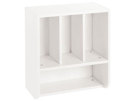 Image sur 33345001 RANGEMENT MURAL UNIVERSEL Kazéo pour couches BLANC     