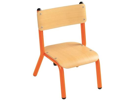 Image sur 34321011 CHAISE MÉTALLIQUE 4 PIEDS T0 ROUGE