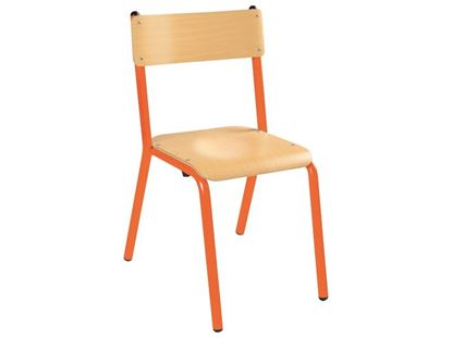 Image de 34327007 CHAISE MÉTALLIQUE 4 PIEDS pour adulte ORANGE