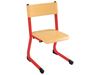 Image sur 34333011 CHAISE MÉTALLIQUE APPUI SUR TABLE T5 ROUGE
