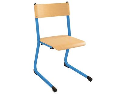 Image de 34334002 CHAISE MÉTALLIQUE APPUI SUR TABLE pour adulte BLEU