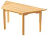 Image sur 34565016 TABLE HETRE 100% MASSIF PIETEMENT BOIS - TRAPEZE T3 NATUREL   