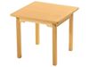 Image sur 34603016 TABLE HÊTRE 100% MASSIF PIÈTEMENT BOIS - L: 60 cm  - l: 60 cm T2 NATUREL   