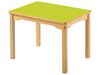 Image sur 34889106 TABLE PLATEAU STRATIFIÉ AVEC PIÉTEMENT EN BOIS JAUNE     