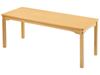 Image sur 34896010 TABLES À PLATEAU STRATIFIÉ PIÉTEMENT BOIS 50 x 130 cm BEIGE     