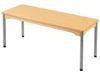 Image sur 34912010 TABLE PLATEAU STRATIFIE AVEC PIETEMENT METAL GRIS - L: 130 cm - l: 50 cm BEIGE     