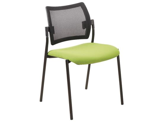 Image sur 36772141 CHAISE ADULTE TISSU/RÉSILLE Chaise 4 pieds BLEU TURQU
