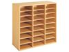 Image sur 37003037 MEUBLE TRIPLE H. 102 cm 21 étagères VERT CLAIR