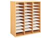 Image sur 37004164 MEUBLE TRIPLE H. 118 cm 27 tablettes ORANGE CLA