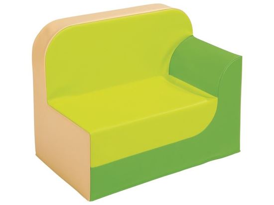 Image sur 35003146 FAUTEUIL Club Accoudoir gauche Hauteur 32 cm BEIGE / BL