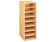 Image sur 37056001 MEUBLE SIMPLE H. 102 cm 7 étagères BLANC     