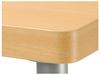 Image sur 38136006 TABLE PLATEAU EN PANNEAU ALVEOLAIRE AVEC PIETEMENT REGLABLE ROND GRIS      