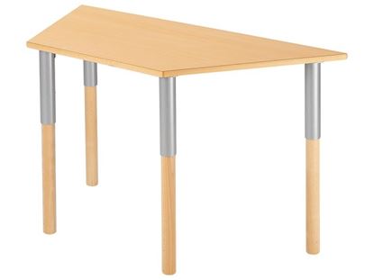 Image de 38388006 TABLE PLATEAU STRATIFIE Avec pieds réglables -  120 x 60 cm T1/T2/T3 GRIS      