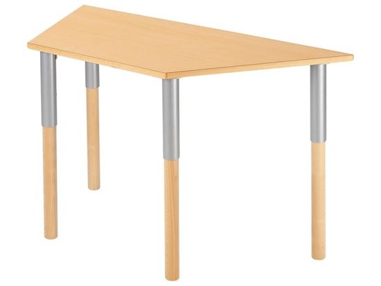 Image sur 38388007 TABLE PLATEAU STRATIFIE Avec pieds réglables -  120 x 60 cm T1/T2/T3 ORANGE    