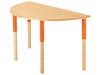 Image sur 38390007 TABLE PLATEAU STRATIFIE Avec pieds réglables -  120 x 60 cm T1/T2/T3 ORANGE    