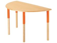 Image sur 38390007 TABLE PLATEAU STRATIFIE Avec pieds réglables -  120 x 60 cm T1/T2/T3 ORANGE    