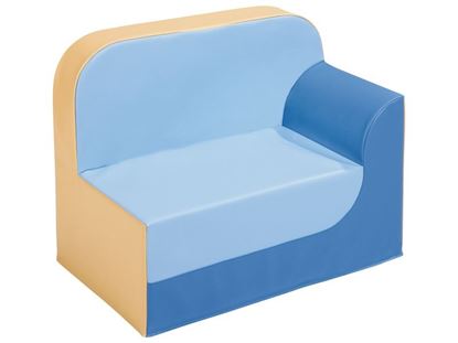 Image de 39560146 FAUTEUIL Club Accoudoir gauche Hauteur 17 cm BEIGE / BL