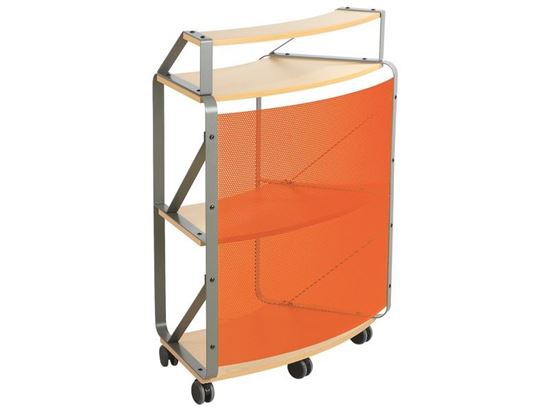 Image sur 41575007 BORNE D'ACCUEIL Bia Arrondi avec comptoir ORANGE    
