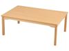 Image sur 43006016 TABLE PLATEAU MÉLAMINÉ PIÉTEMENT BOIS 120x80 T1 NATUREL   