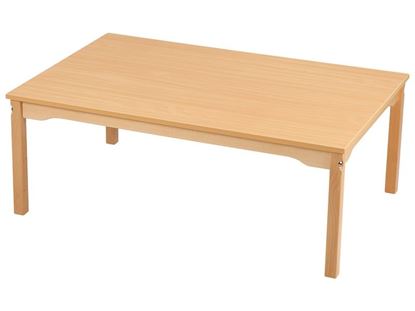 Image de 43006016 TABLE PLATEAU MÉLAMINÉ PIÉTEMENT BOIS 120x80 T1 NATUREL   