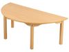 Image sur 43012016 TABLE PLATEAU MÉLAMINÉ PIÉTEMENT BOIS 1/2 ROND T1 NATUREL   