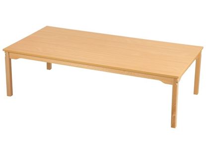 Image de 43036016 TABLE PLATEAU MÉLAMINÉ PIÉTEMENT BOIS 160x80 T1 NATUREL   