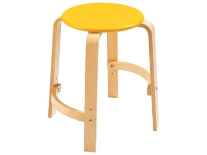 Image de 43147002 TABOURET Quad avec repose-pieds BLEU      