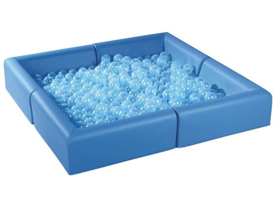 Image sur 43168002 KIT Babisièges Le carré avec balles BLEU      