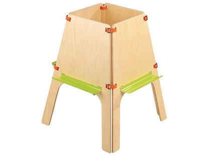 Image de 41908016 CHEVALET Poly pour 4 enfants NATUREL   